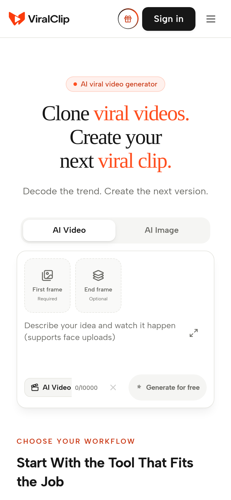 Homepage / Lander