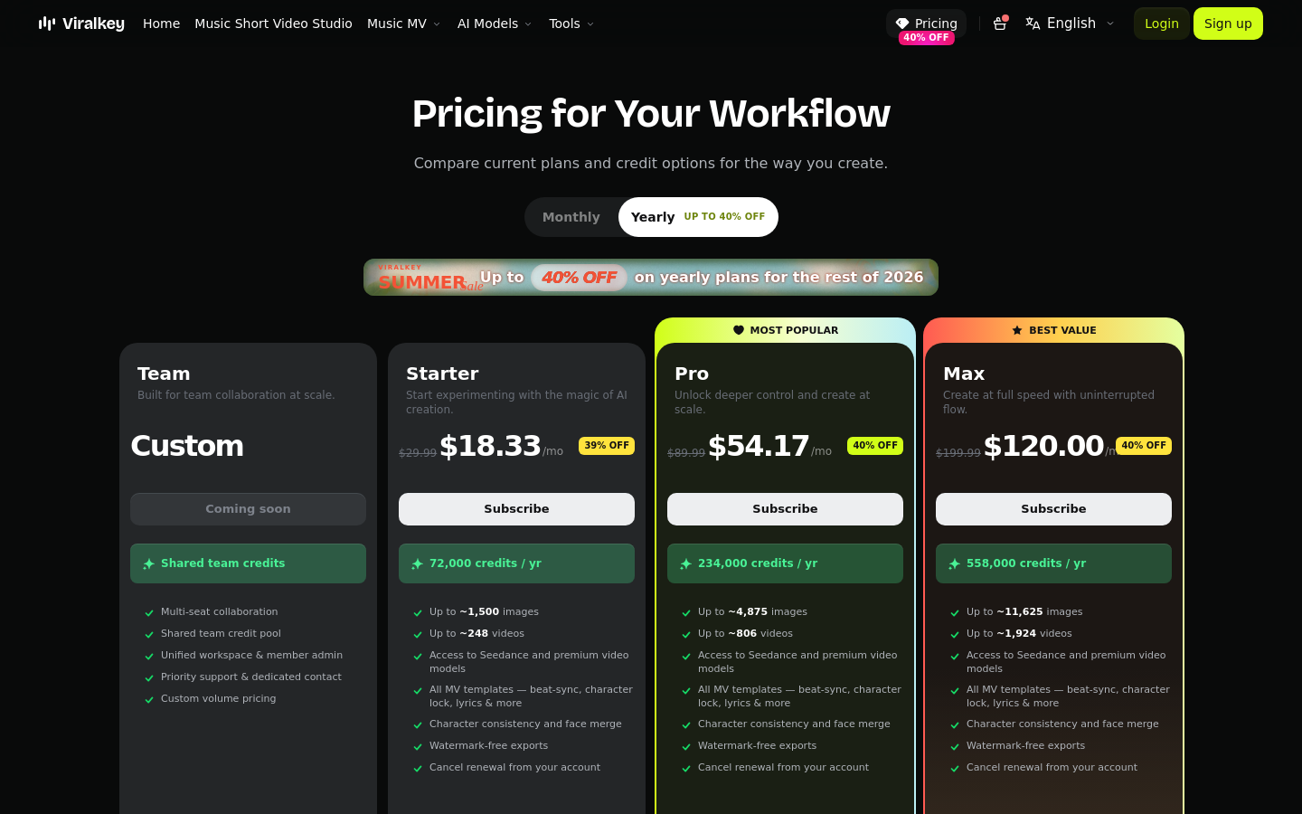 Pricing
