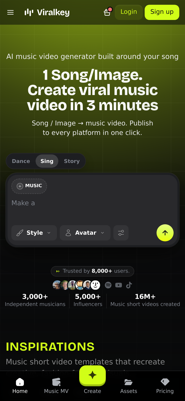 Homepage / Lander
