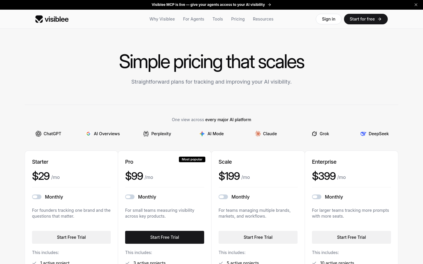 Pricing