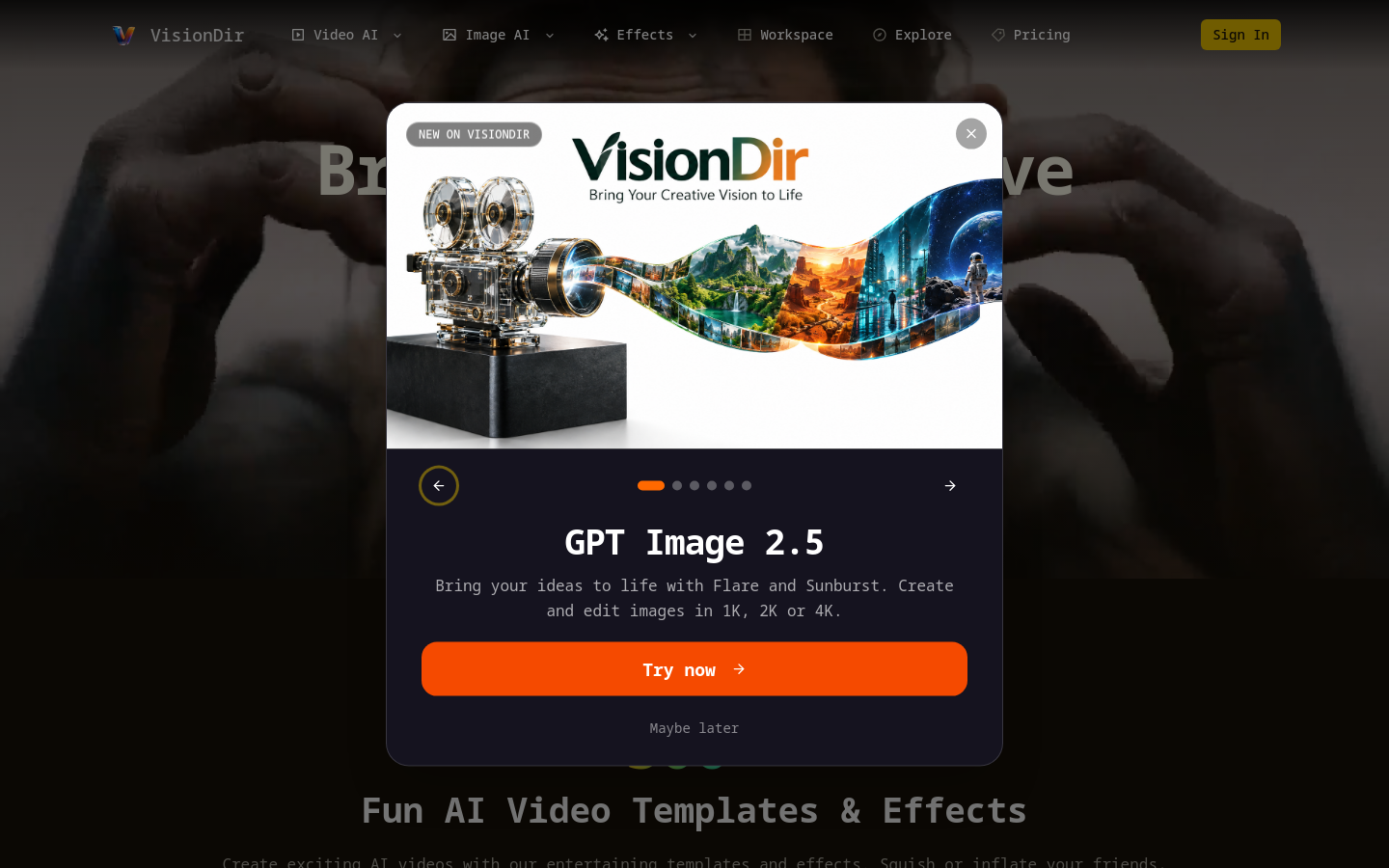 Captured Homepage / Lander