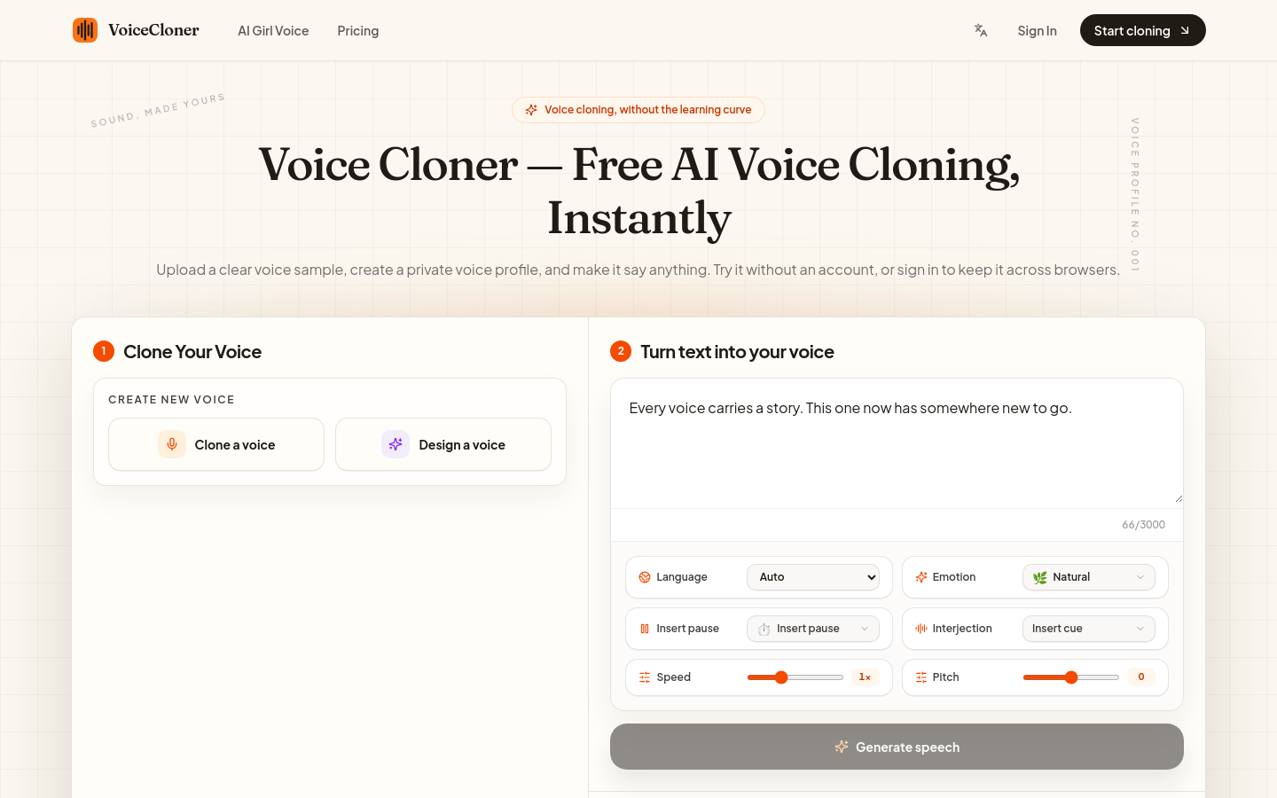 Captured Homepage / Lander