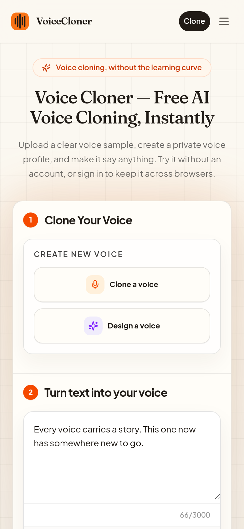 Homepage / Lander