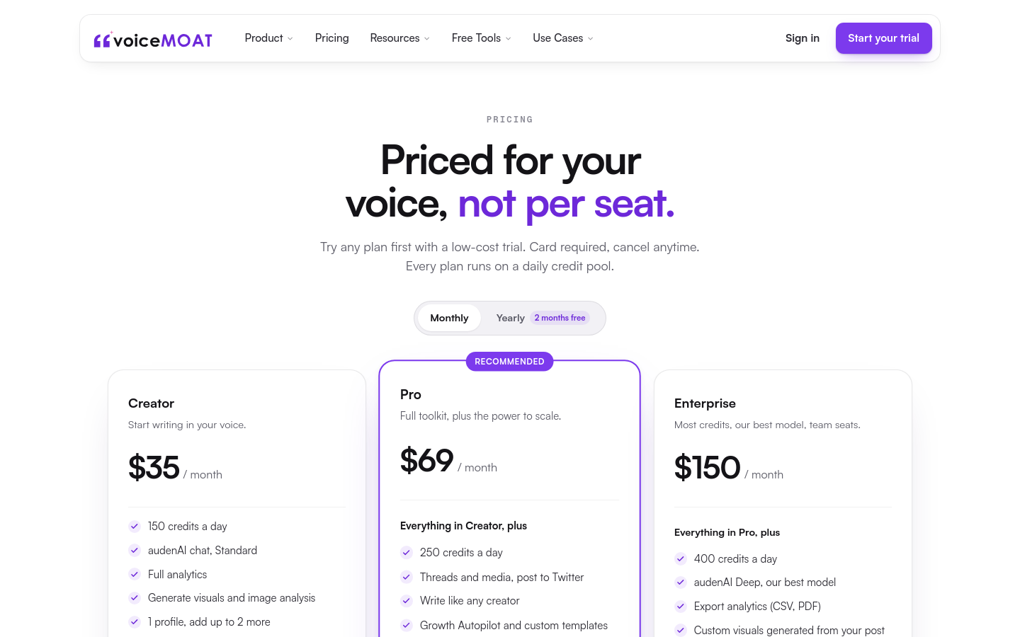 Pricing