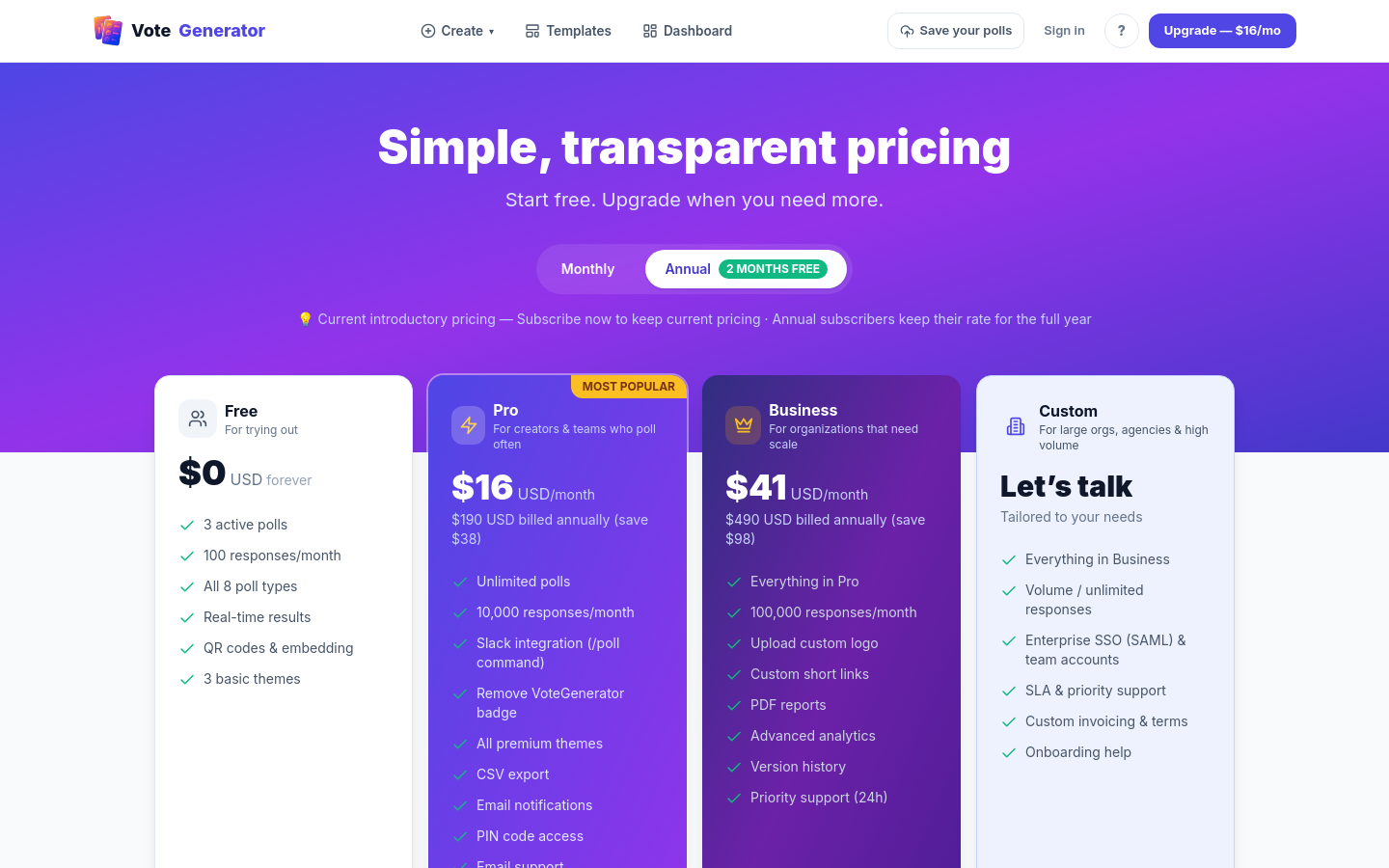 Pricing