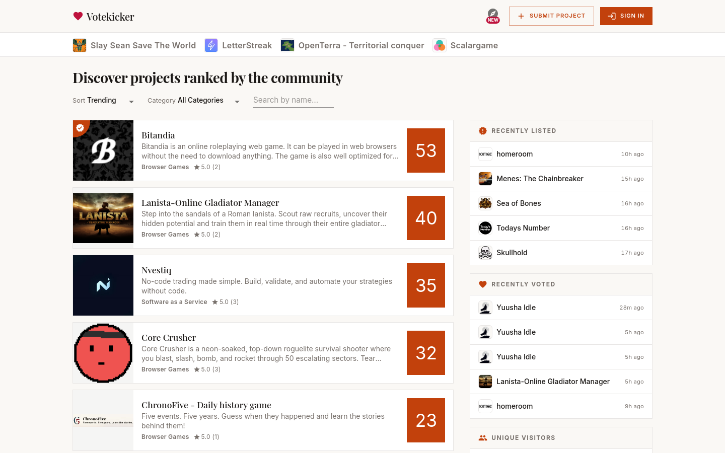 Captured Homepage / Lander