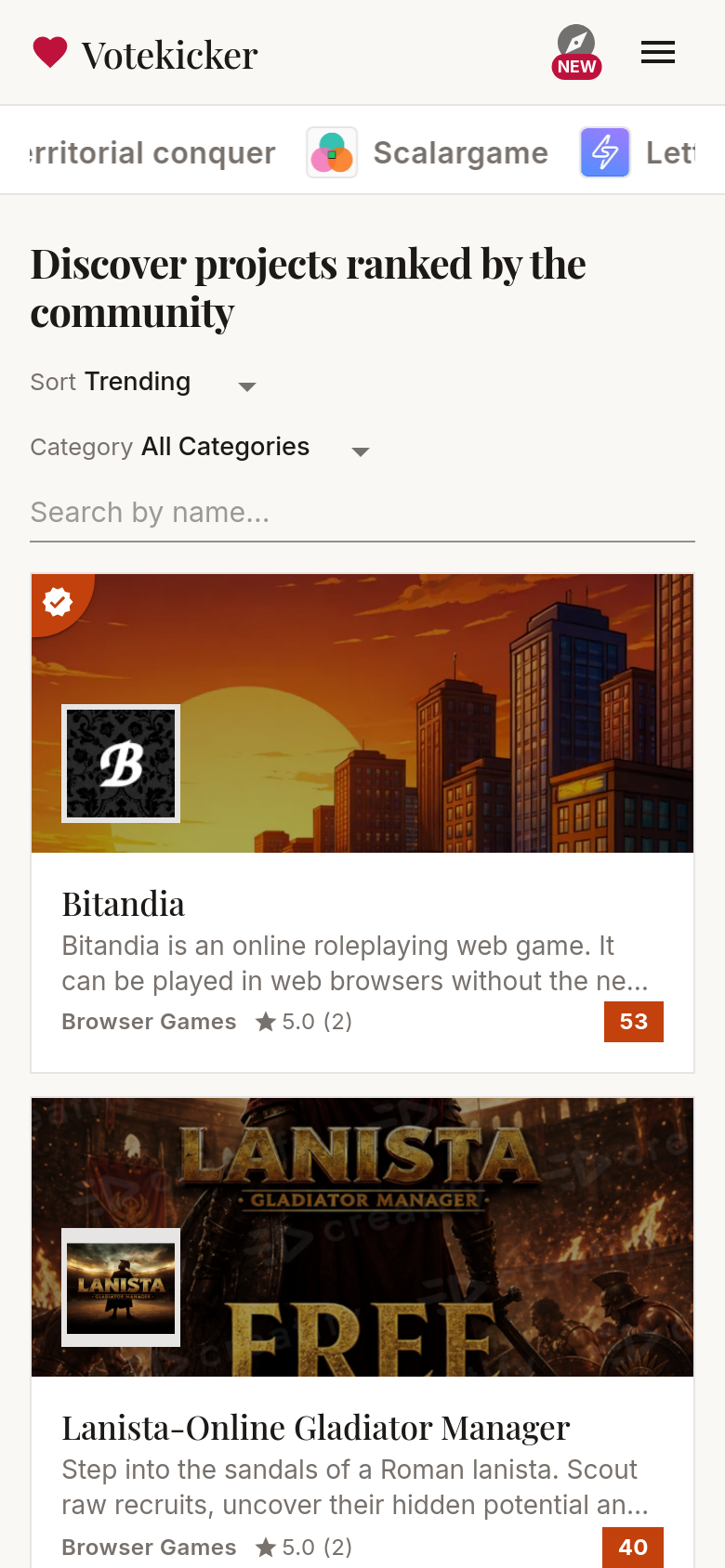 Homepage / Lander