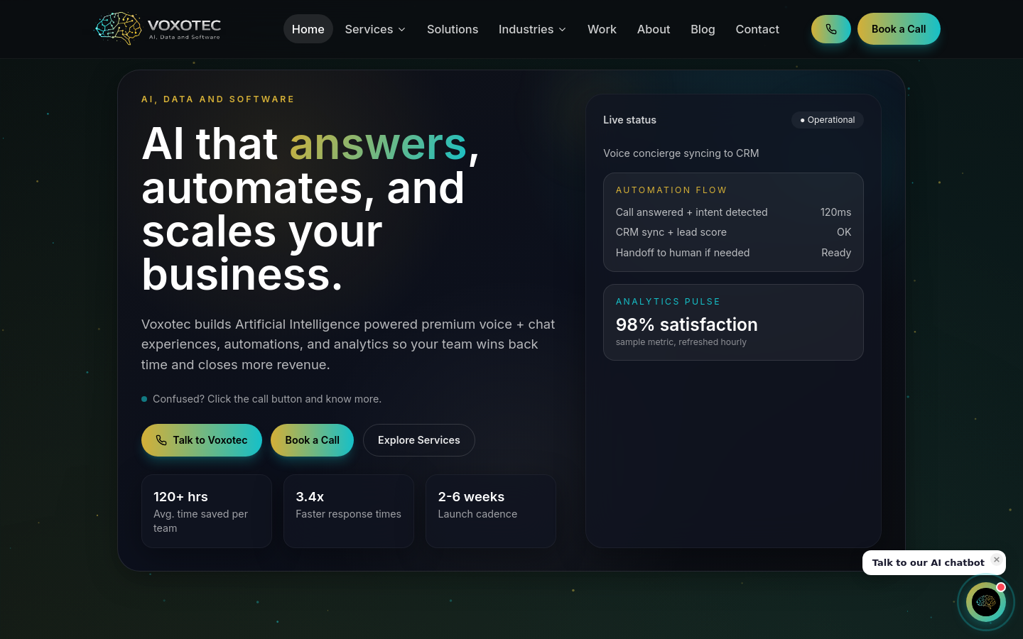 voxotec.com home page