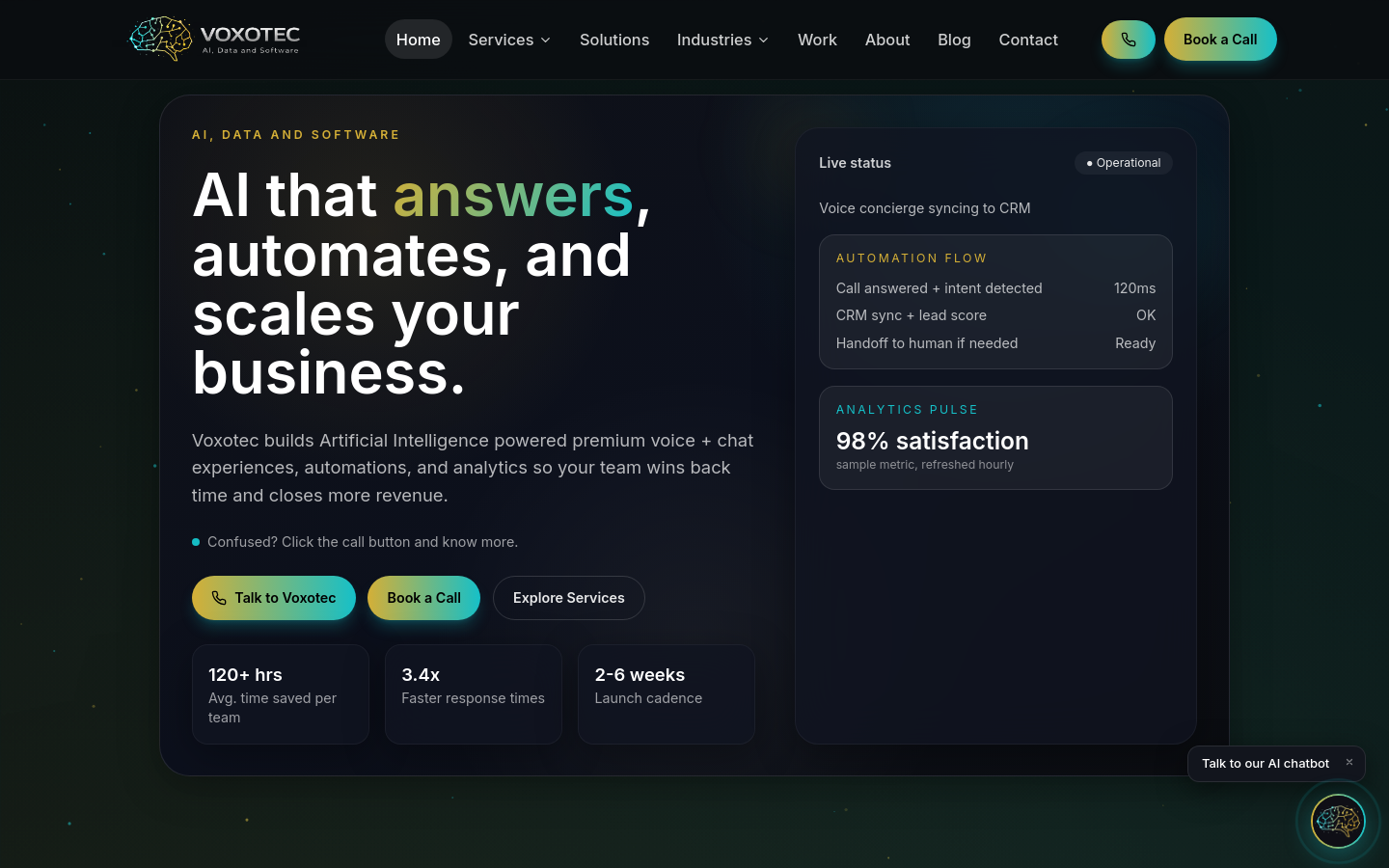 voxotec.com home page