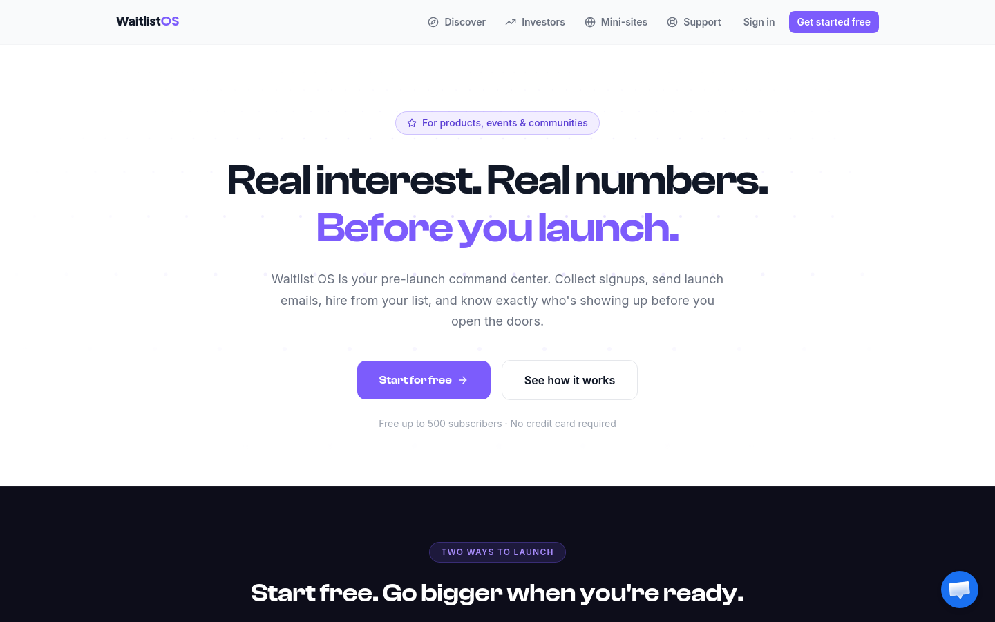 Captured Homepage / Lander