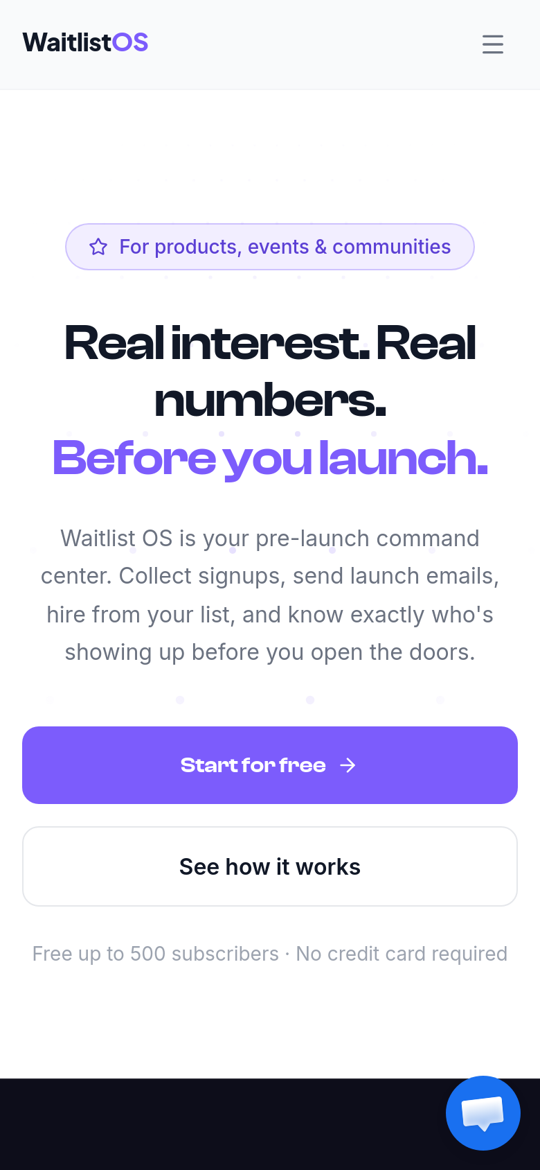 Homepage / Lander