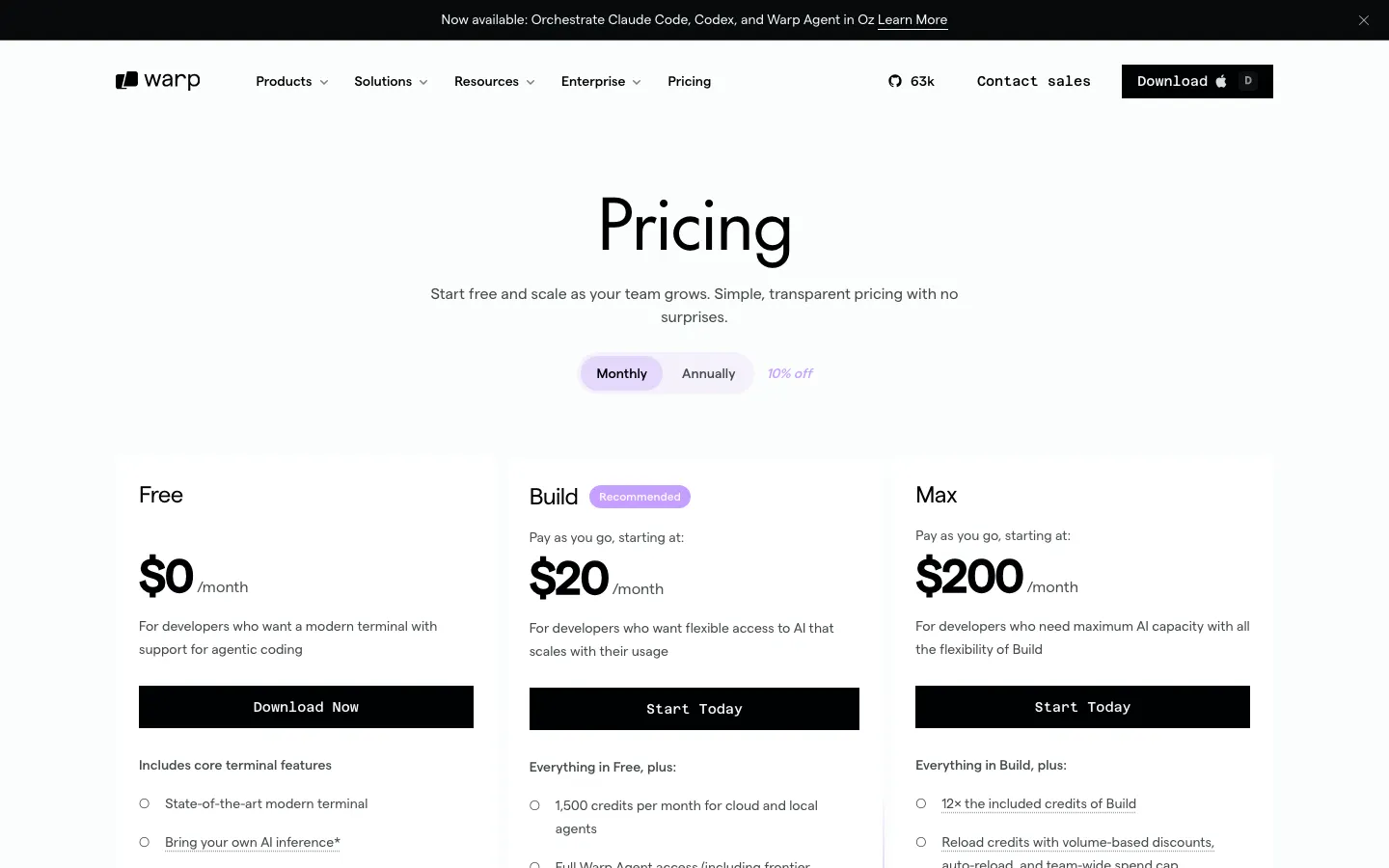 Pricing