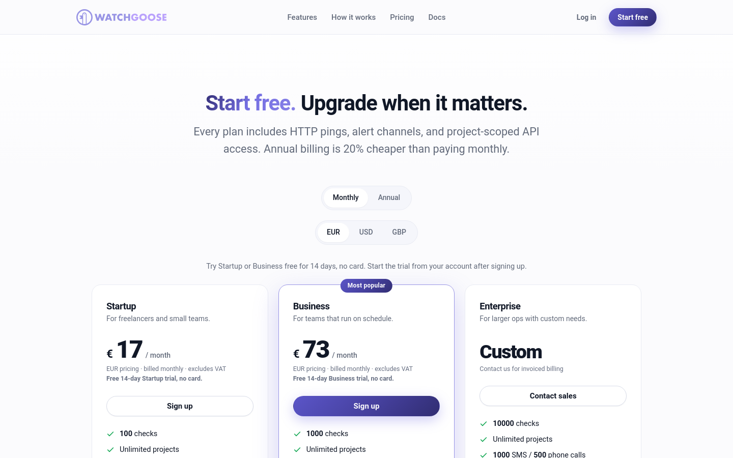 Pricing