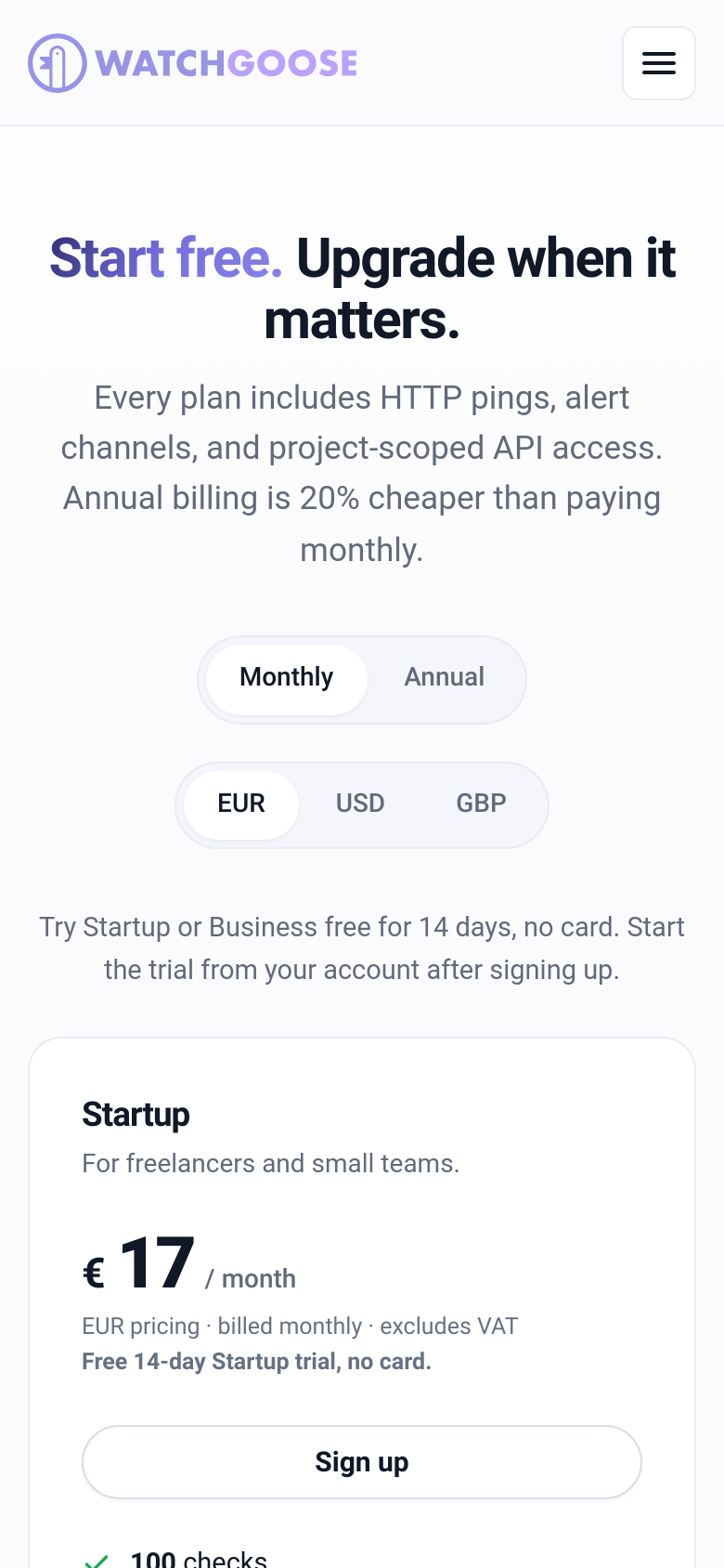Pricing