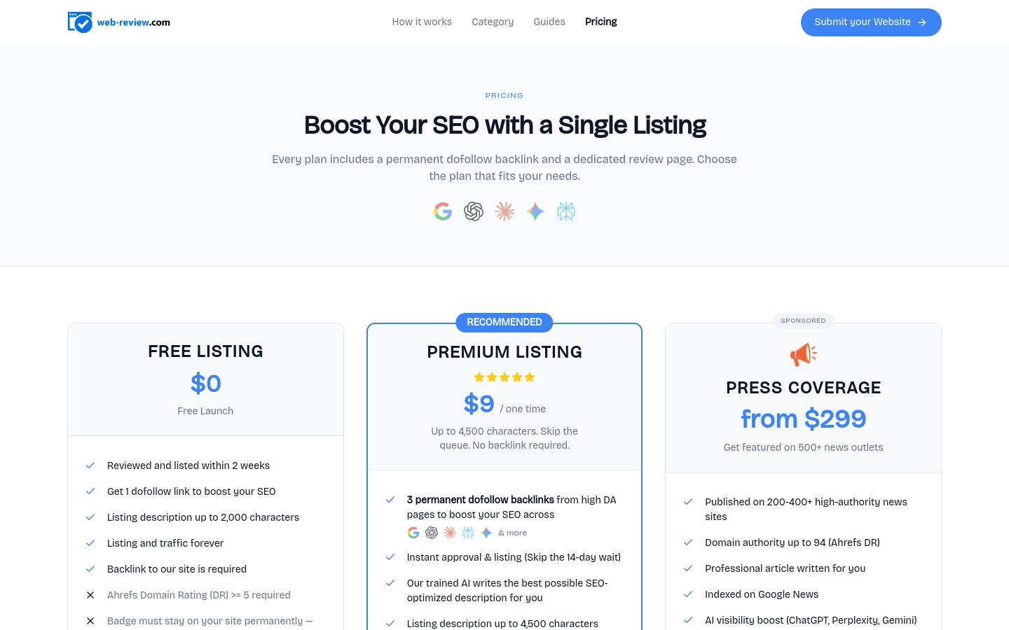 Pricing