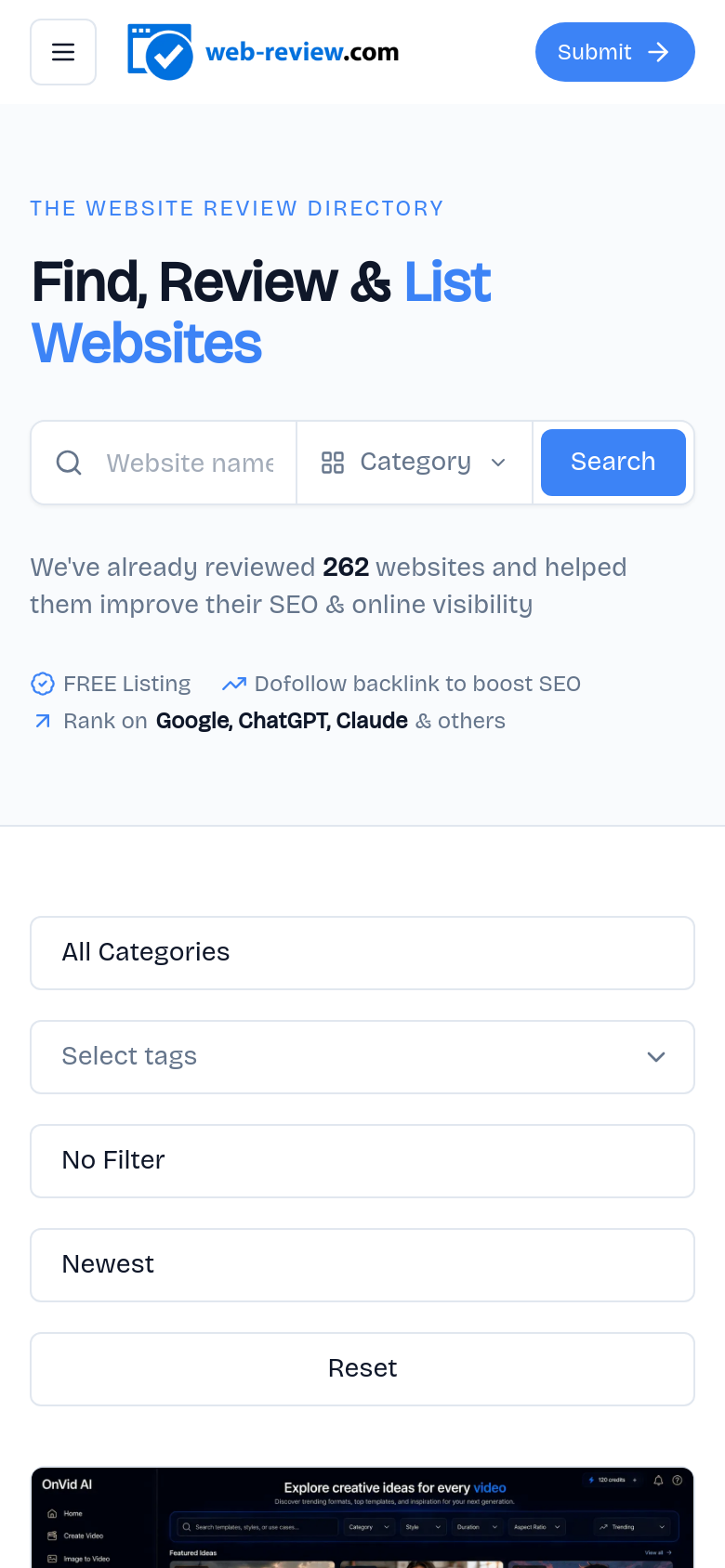 Homepage / Lander