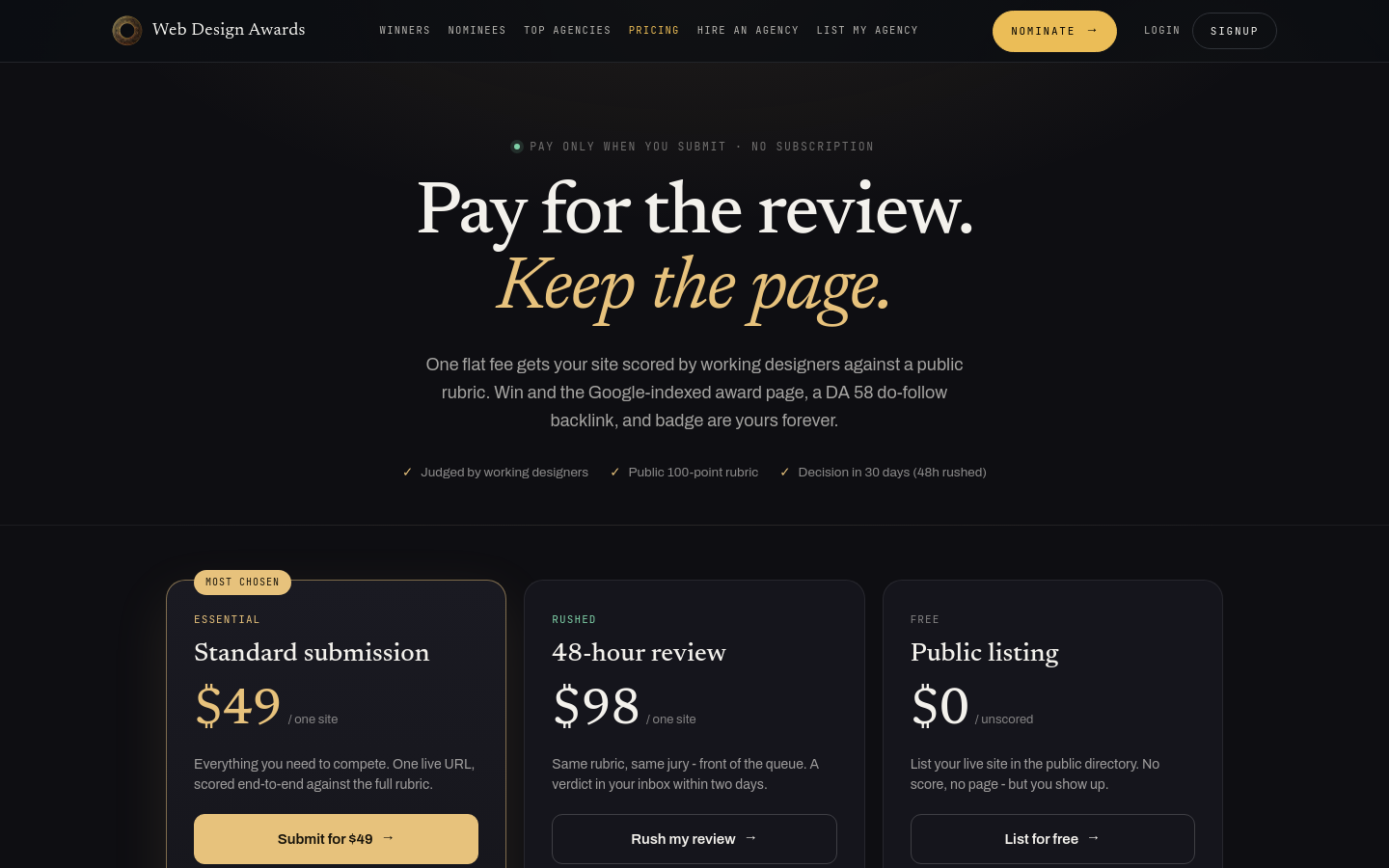 Pricing