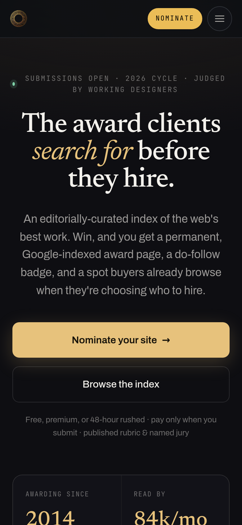 Homepage / Lander