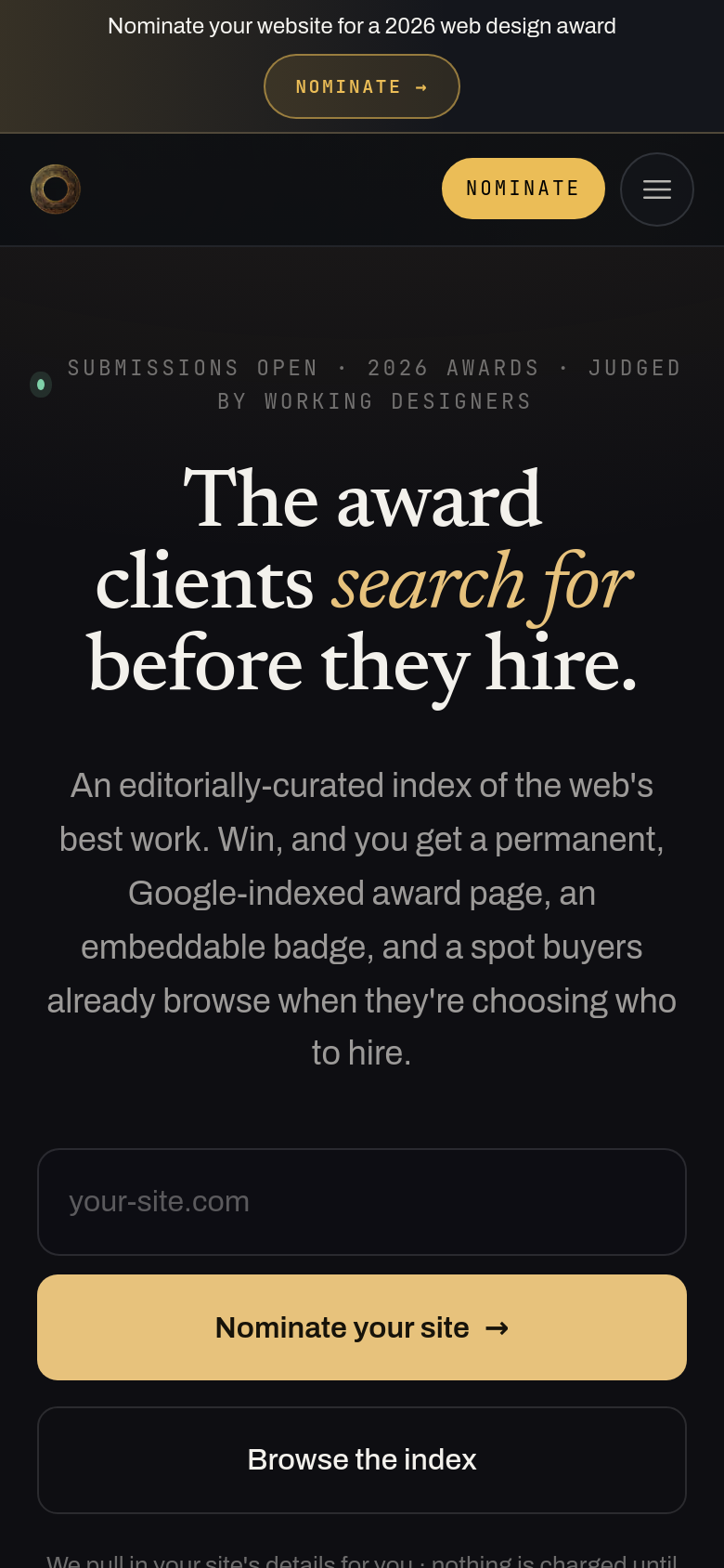 Homepage / Lander