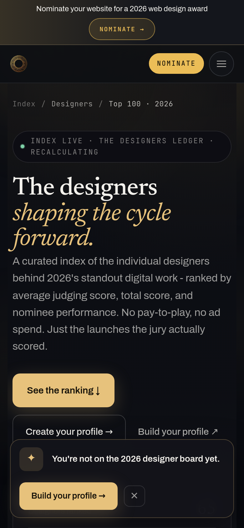 Top 100 Designers 2026
