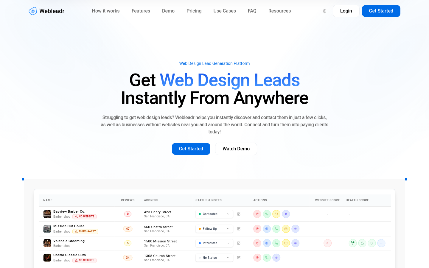 Captured Homepage / Lander