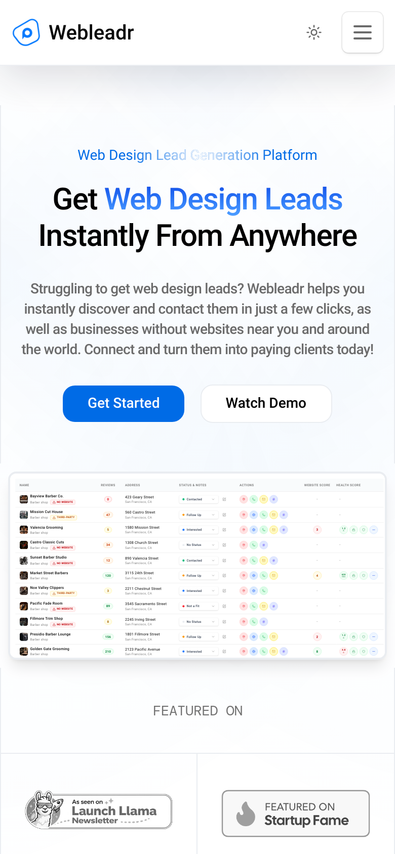 Homepage / Lander