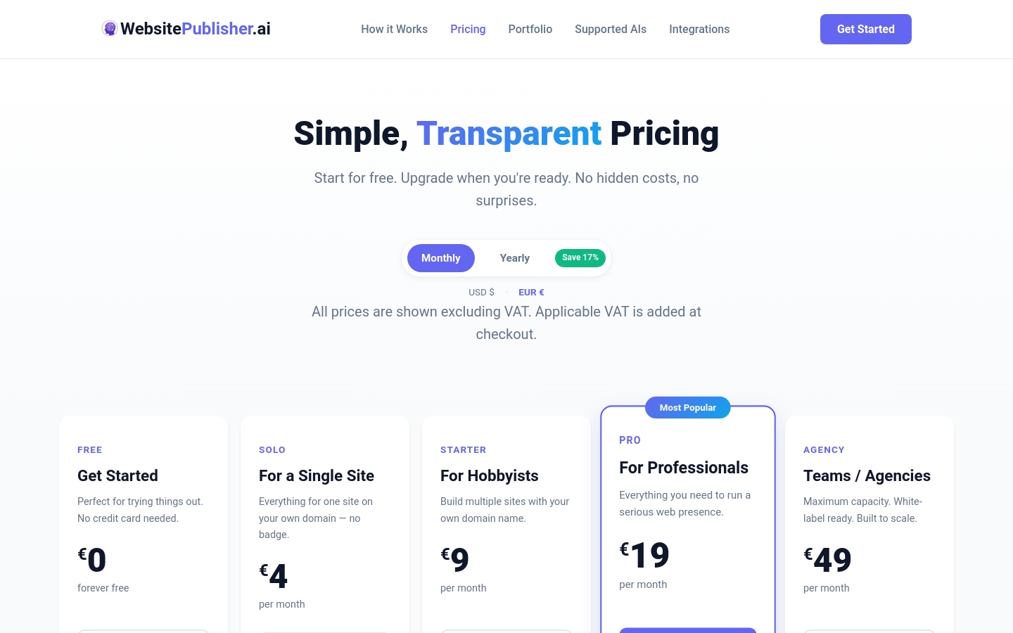 Pricing