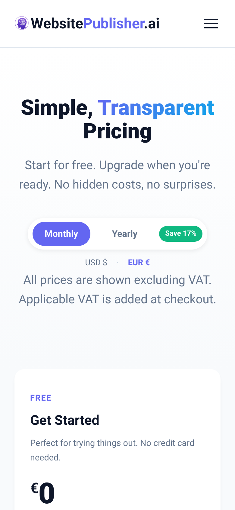 Pricing