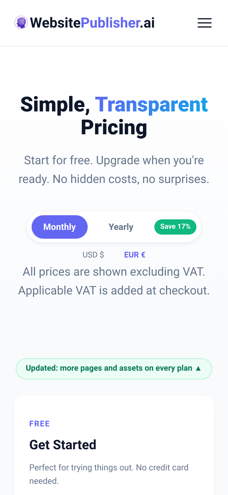 Pricing