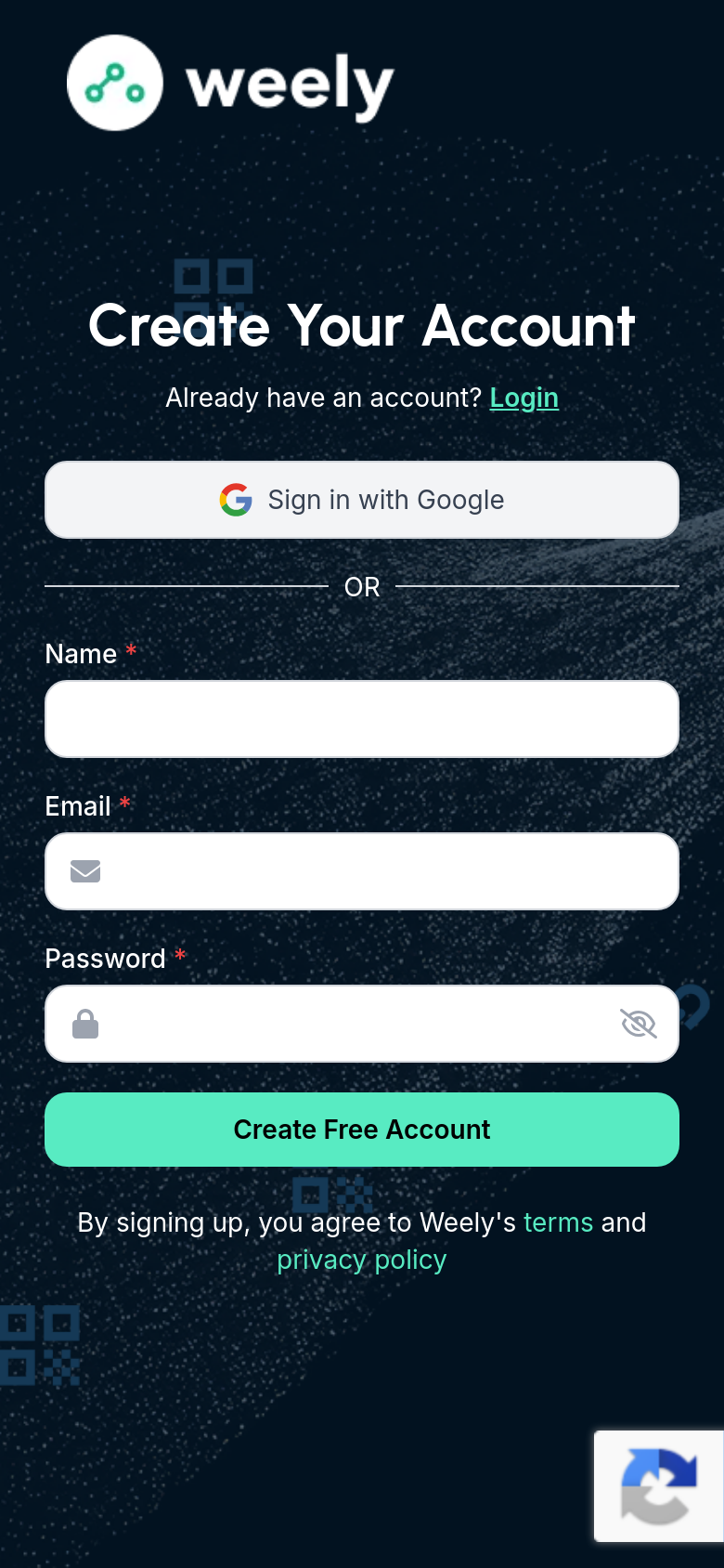 Signup