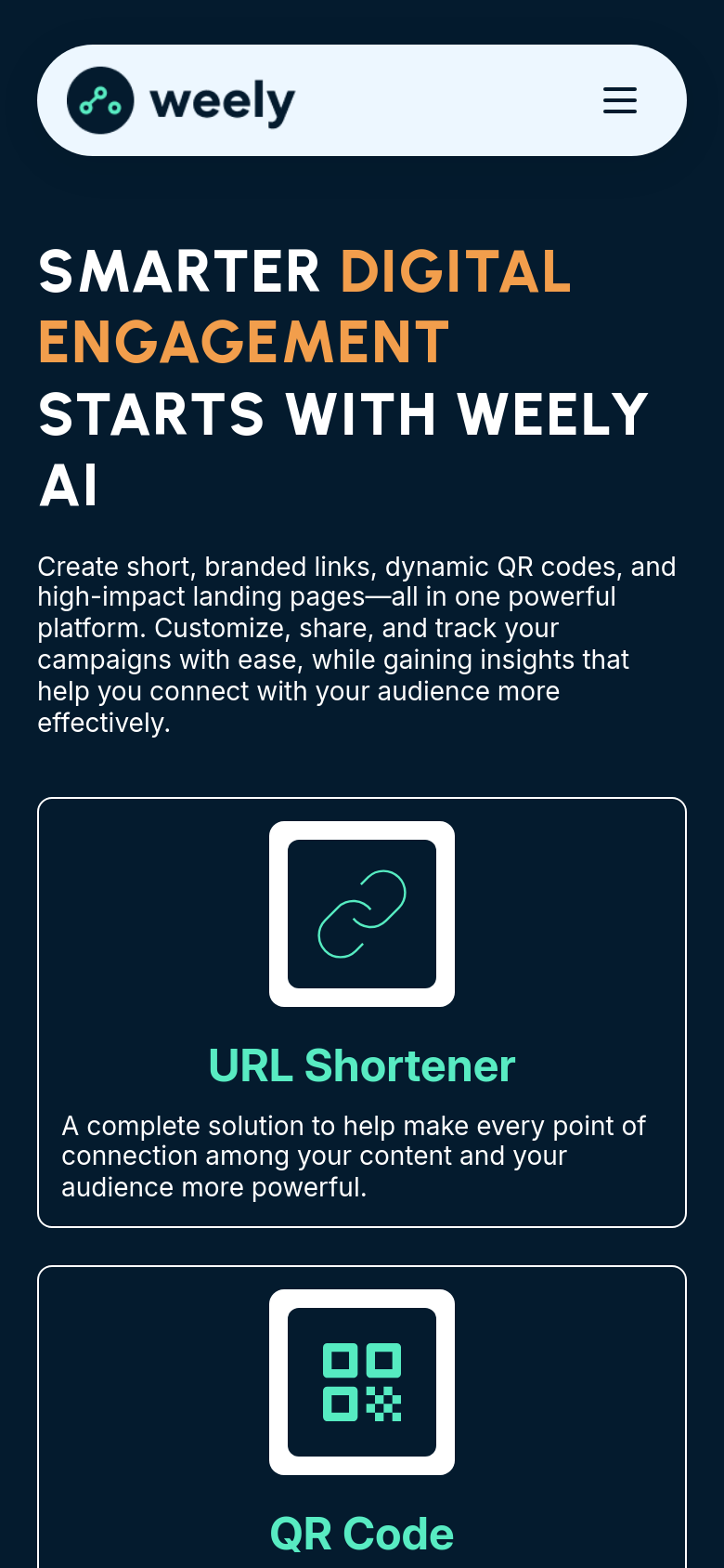 Homepage / Lander