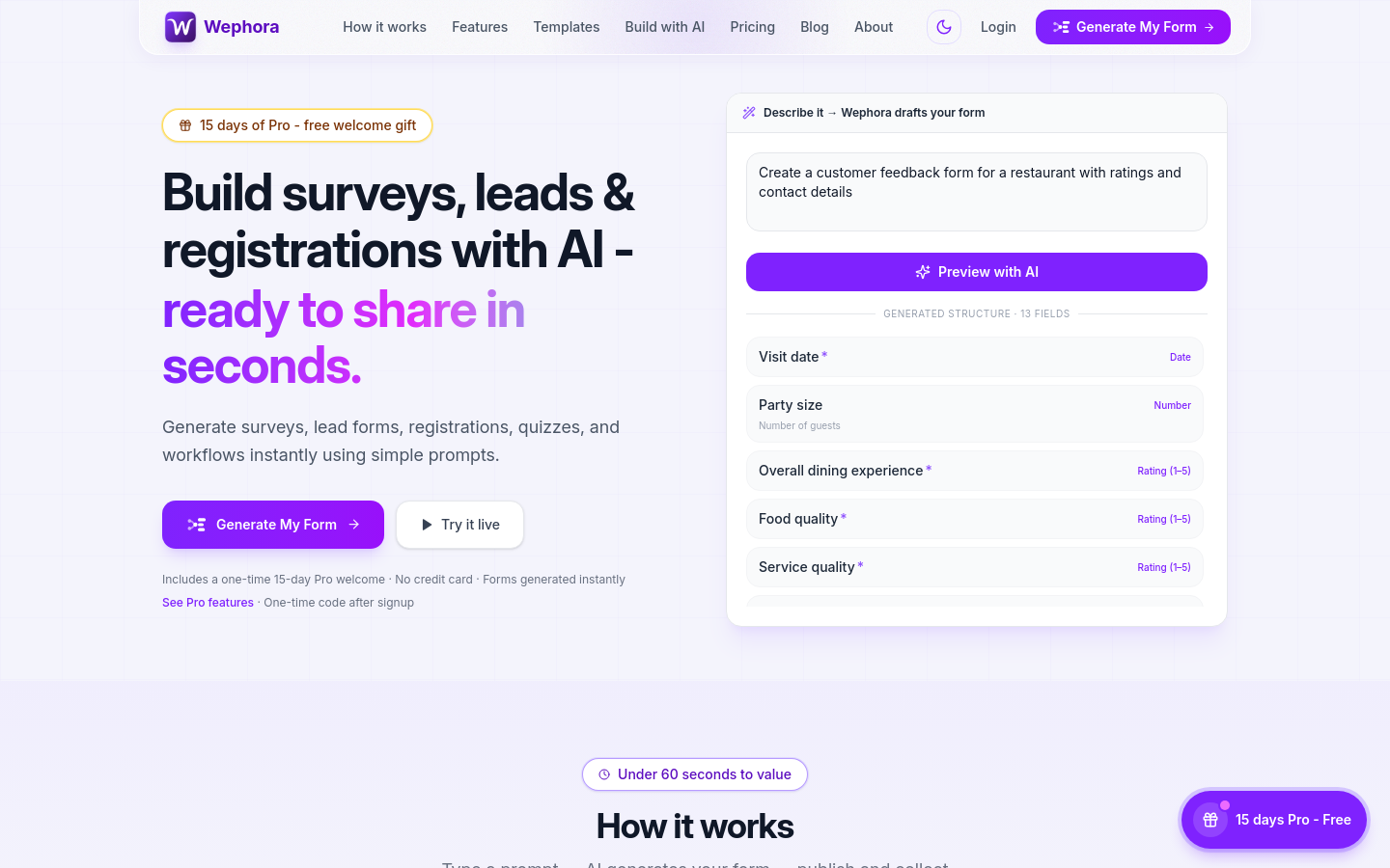 Captured Homepage / Lander