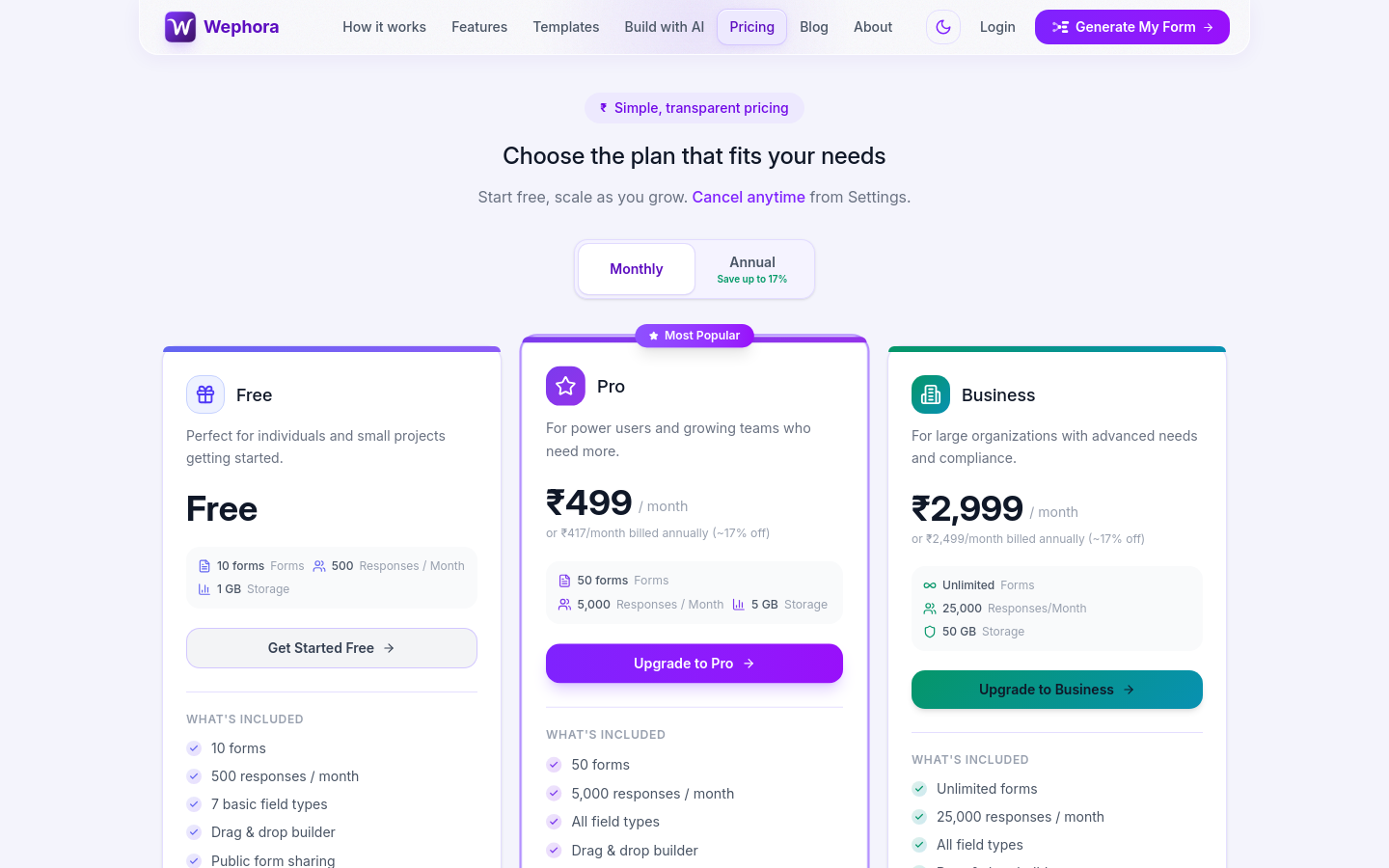 Pricing