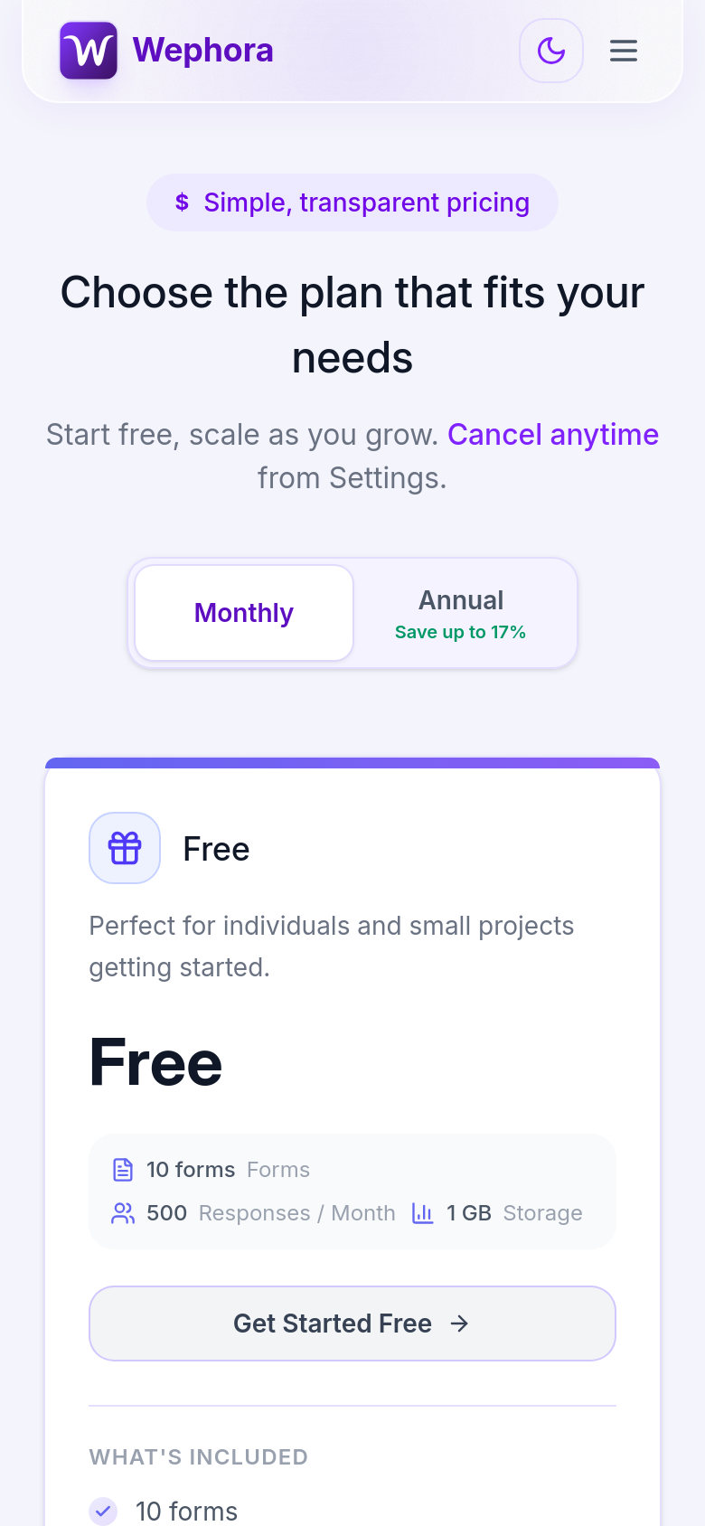 Pricing