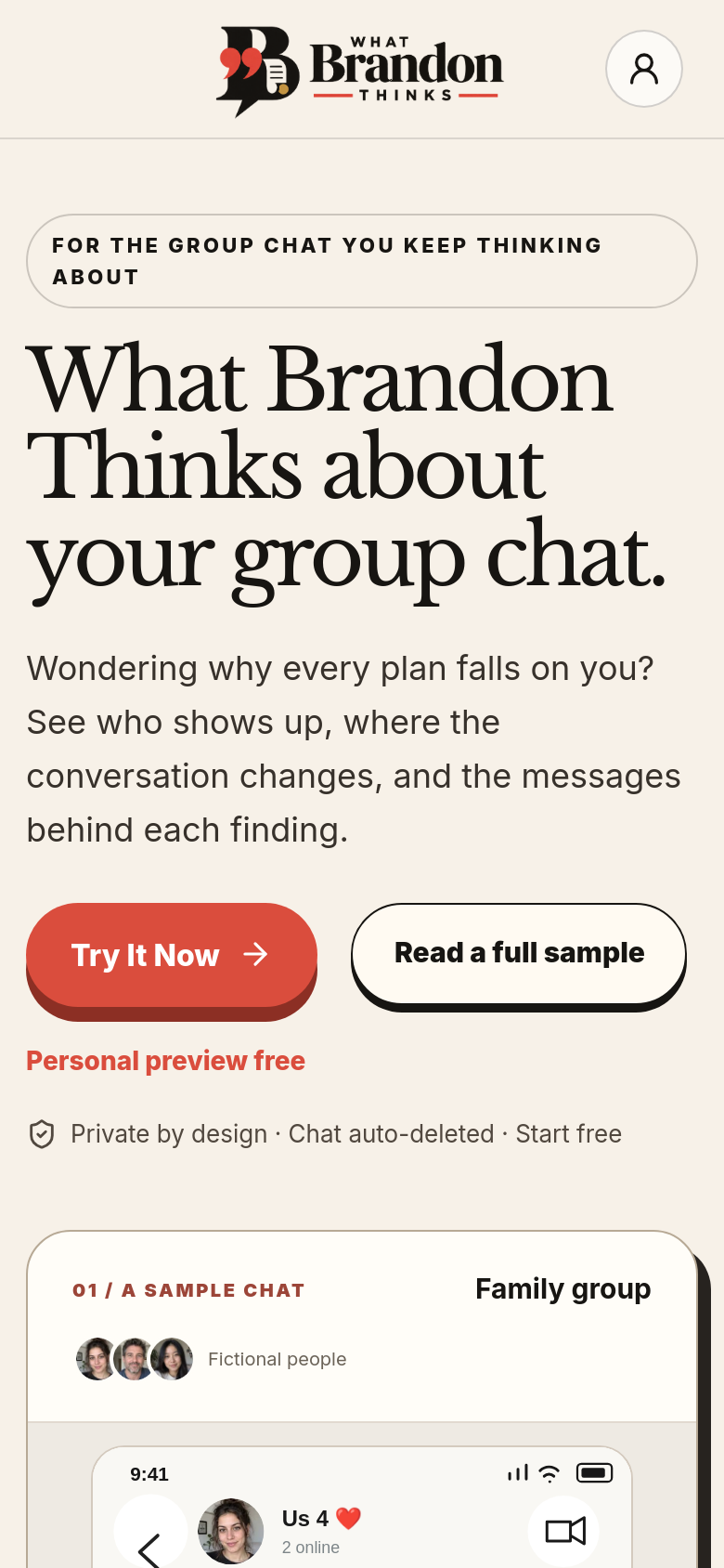 Homepage / Lander