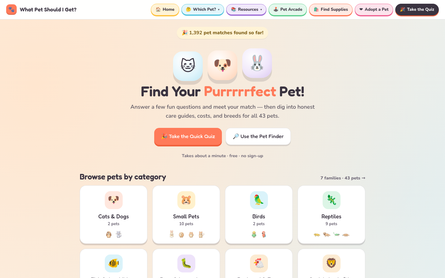 whatpetshouldiget.com · Affiliate disclosure