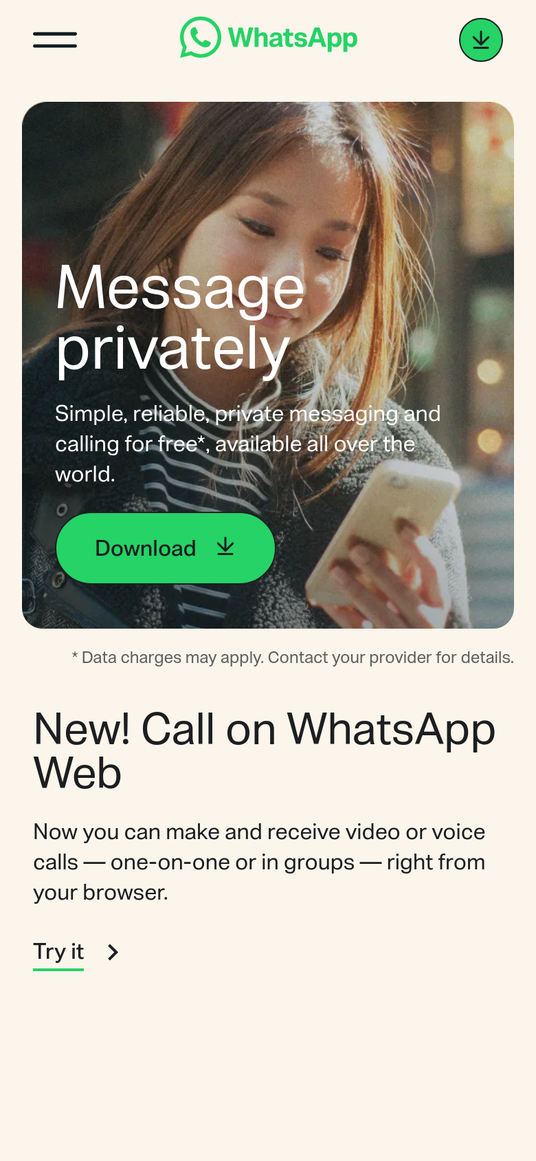 Homepage / Lander