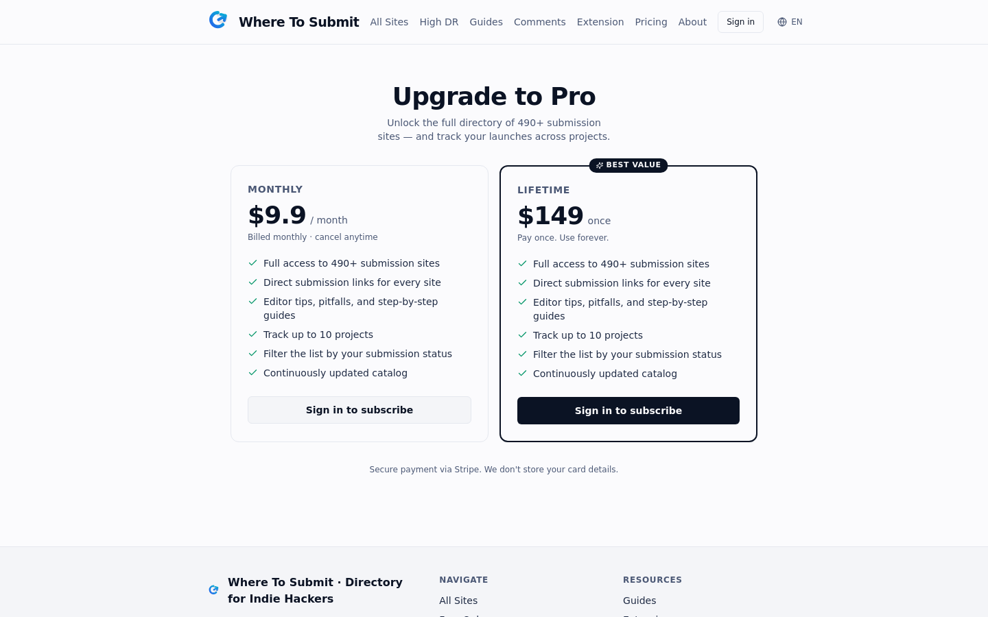 Pricing