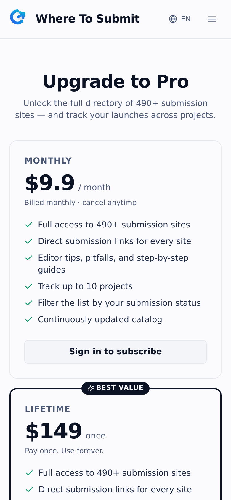 Pricing