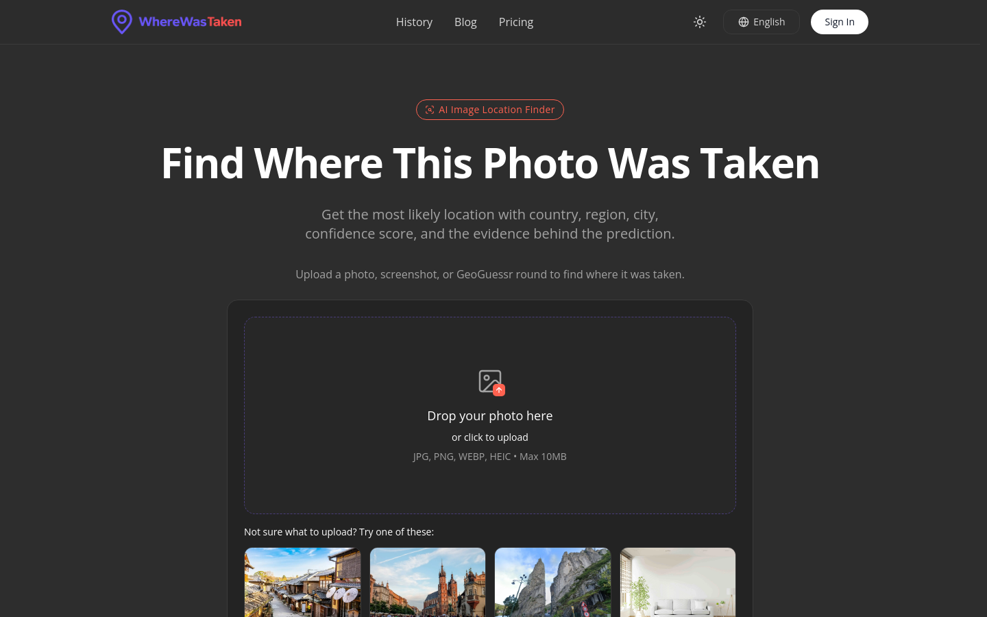 Captured Homepage / Lander