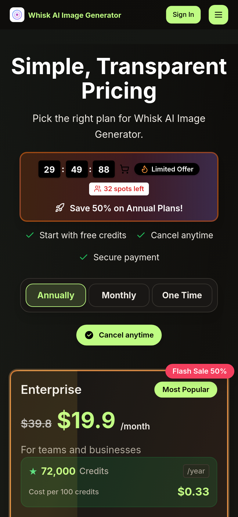 Pricing