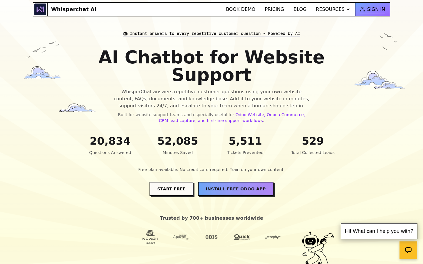 Captured Homepage / Lander