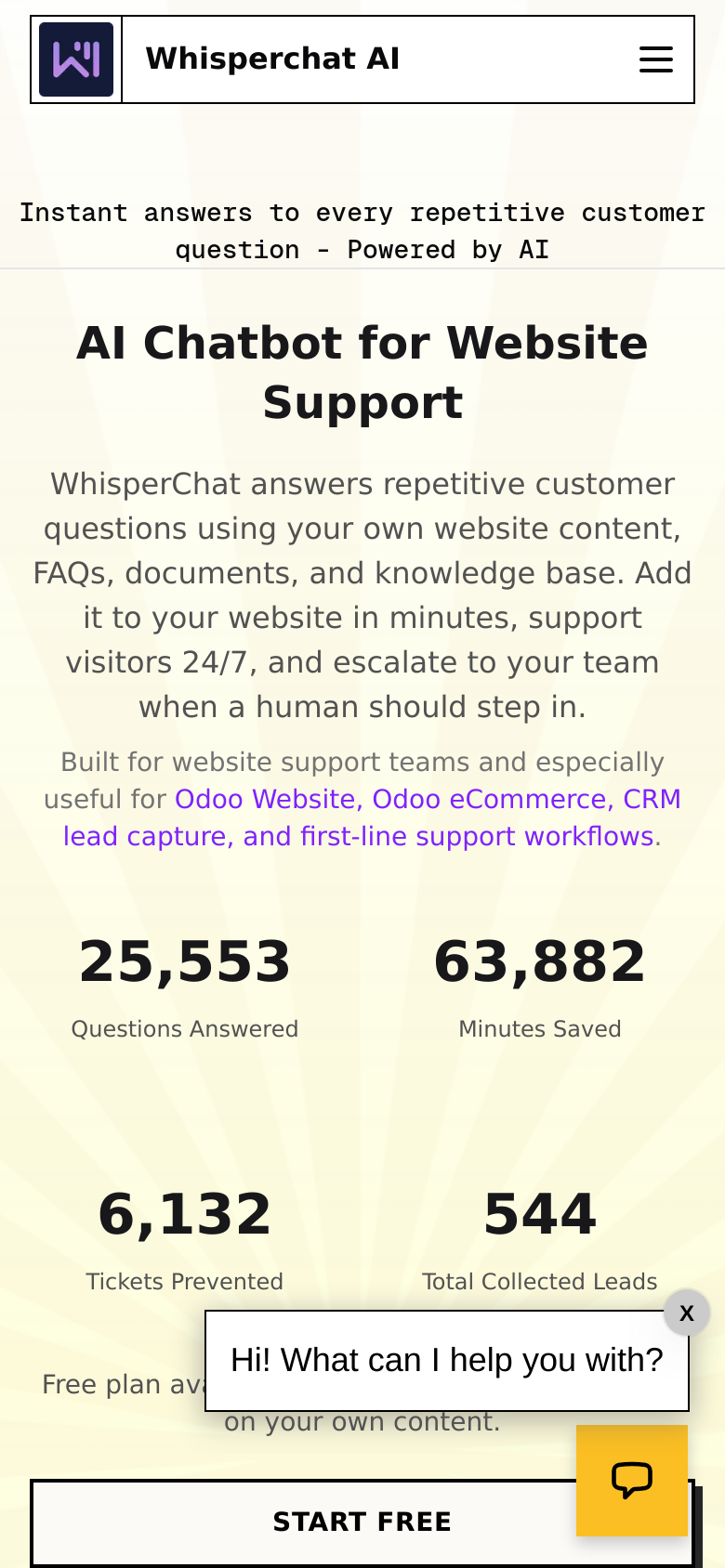 Homepage / Lander