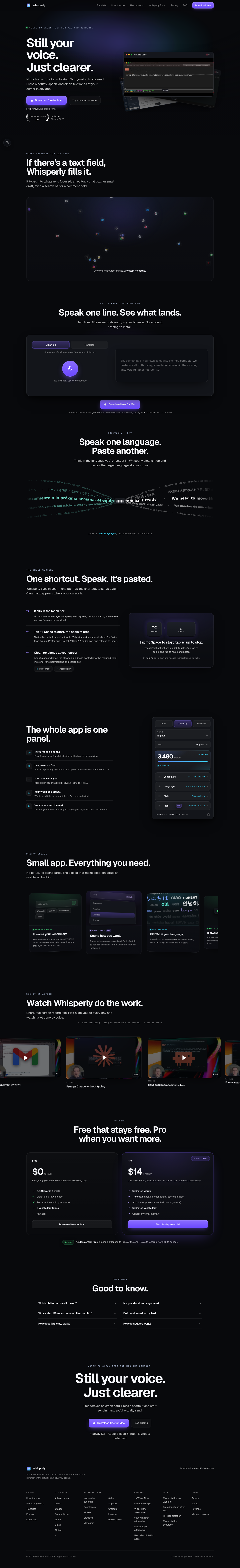 whisperly.io — The Pricing Page