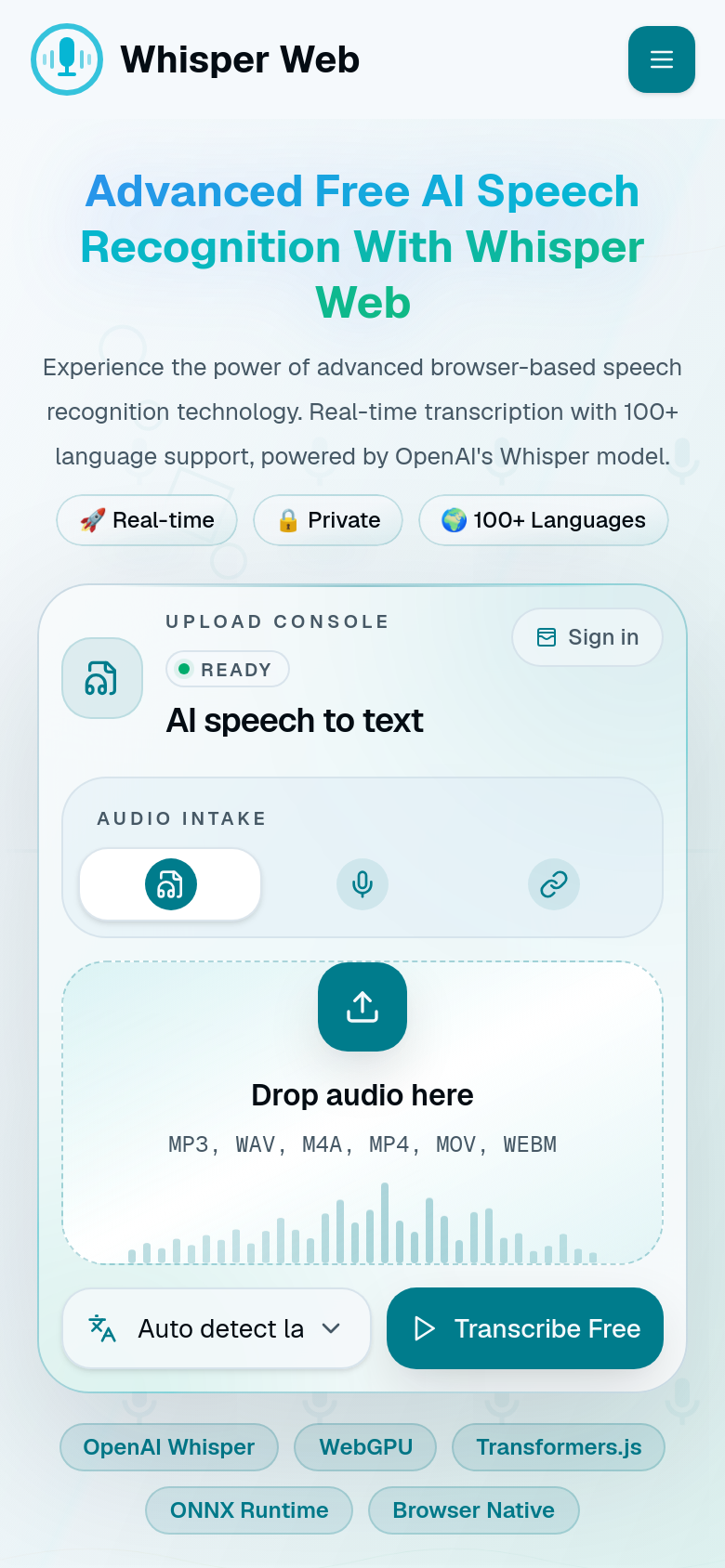 Homepage / Lander