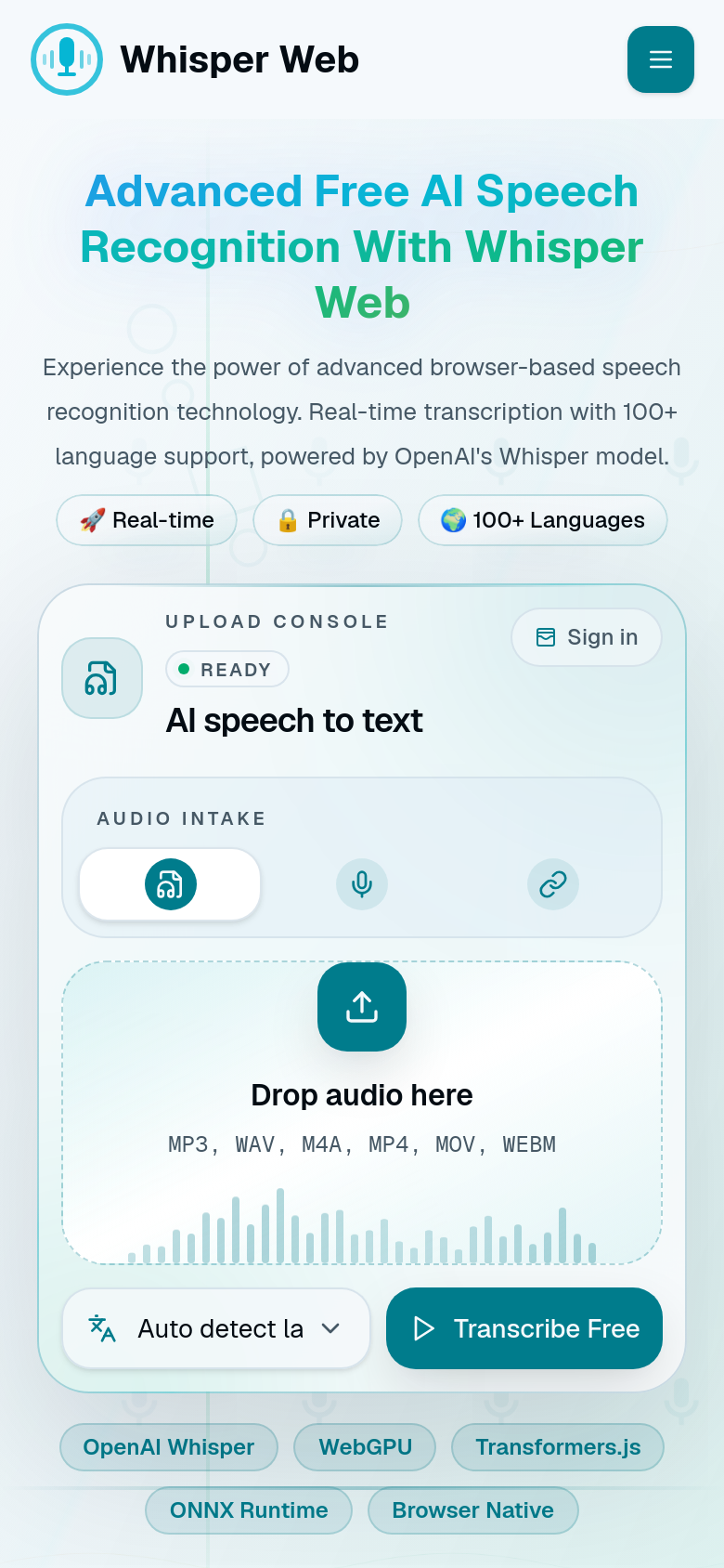Homepage / Lander