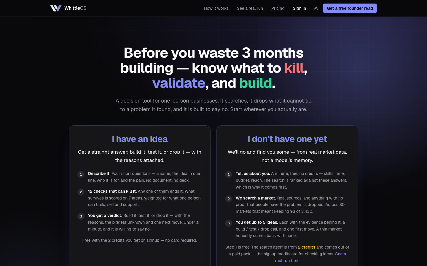 Captured Homepage / Lander