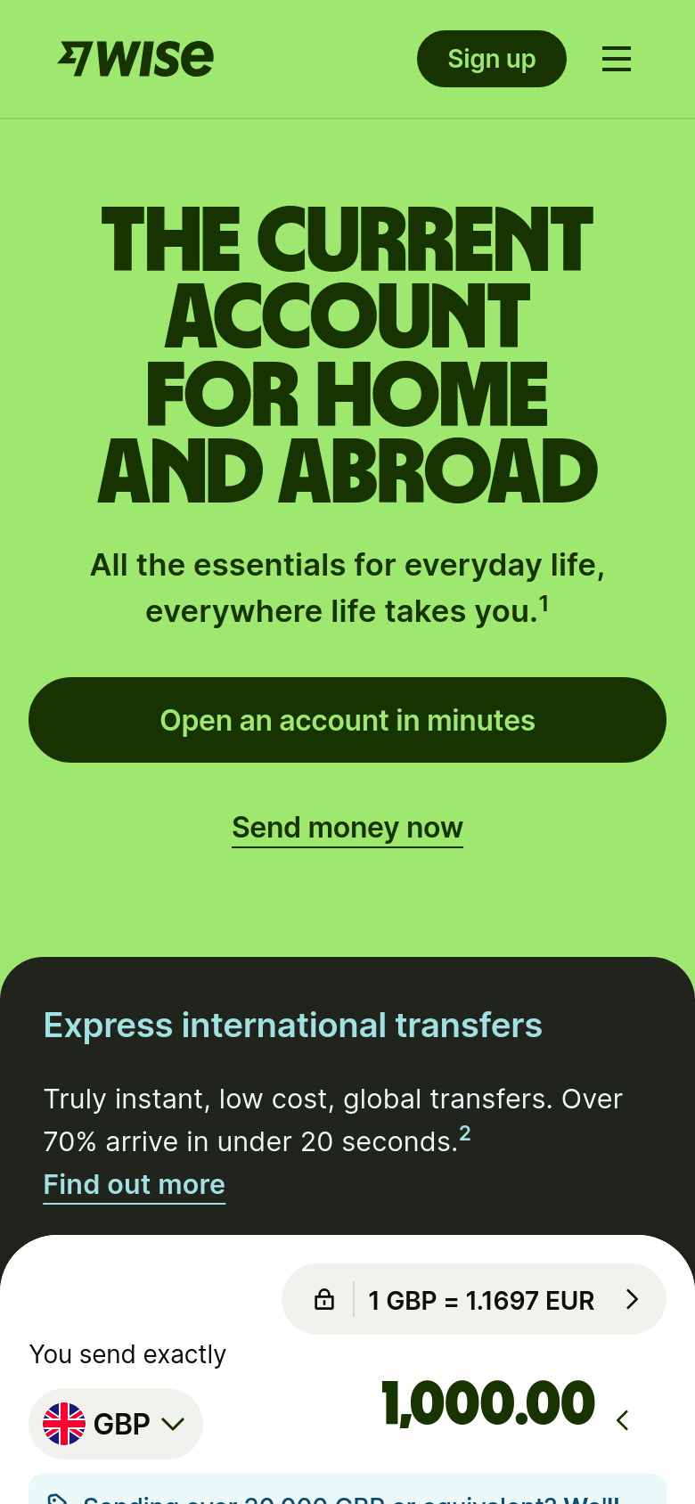 Homepage / Lander