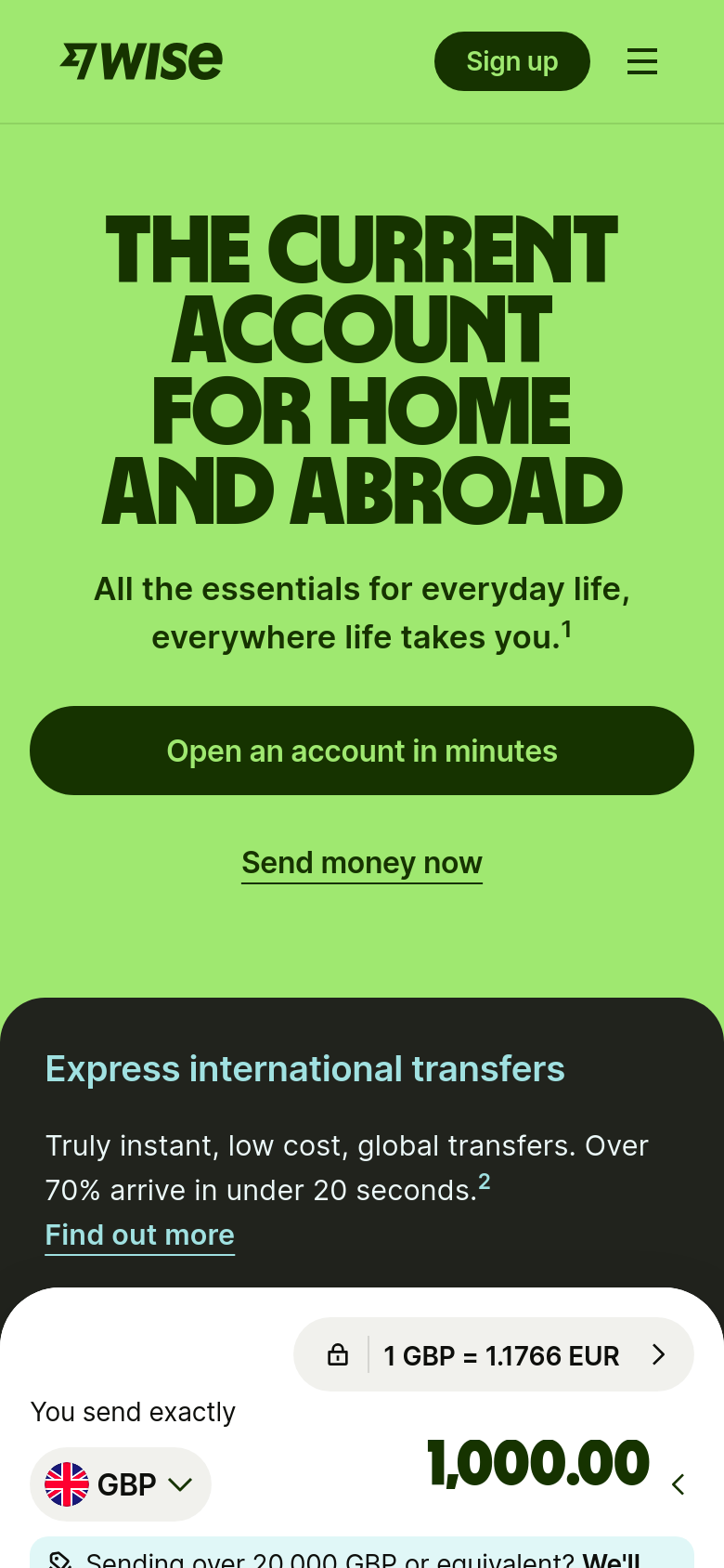 Homepage / Lander
