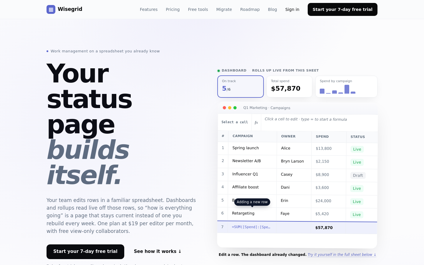 Captured Homepage / Lander